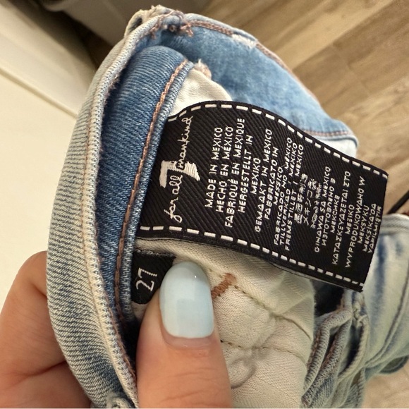 7 For All Mankind Jeans High Waist Ankle Cropped - Picture 4 of 5